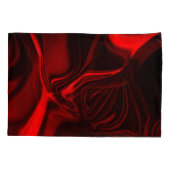 ダークファンドに刻まれたカーブと折り畳み 枕カバー (裏面-左)