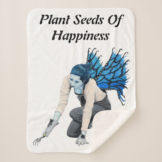 ダークフェアリーガーデナーファンタジーアートシェルパブランケット シェルパブランケット (正面)