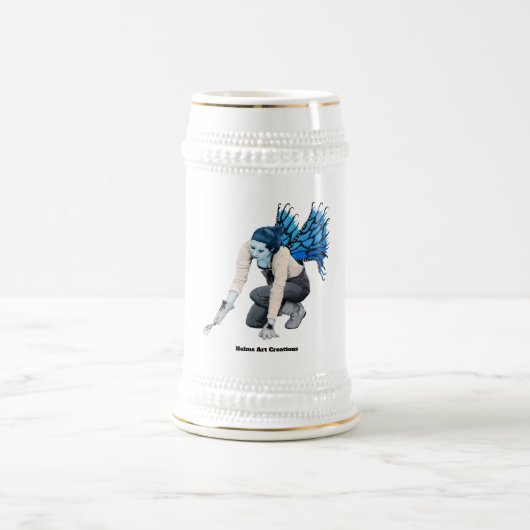 ダークフェアリーガーデナーファンタジーアートビールスタイン ビールジョッキ (中央)