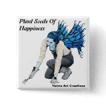 ダークフェアリーガーデニングファンタジーアートボタン