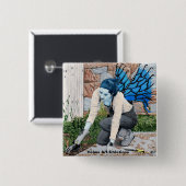 ダークフェアリーガーデンガーデナーアートボタン 缶バッジ (正面&裏面)