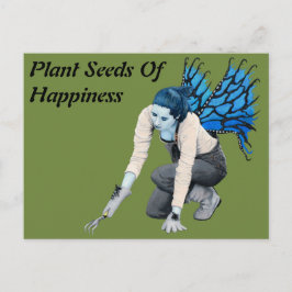 ダークフェアリーガーデンガーデナーファンタジーアートハガキ ポストカード