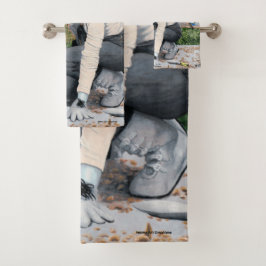 ダークフェアリーガーデンガーデナーファンタジーアートバスタオル バスタオルセット