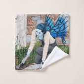 ダークフェアリーガーデンガーデナーファンタジーアートバスタオル バスタオルセット (ウォッシュタオル)