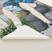 ダークフェアリーガーデンガーデナーファンタジーアートブランケット シェルパブランケット (3/4)