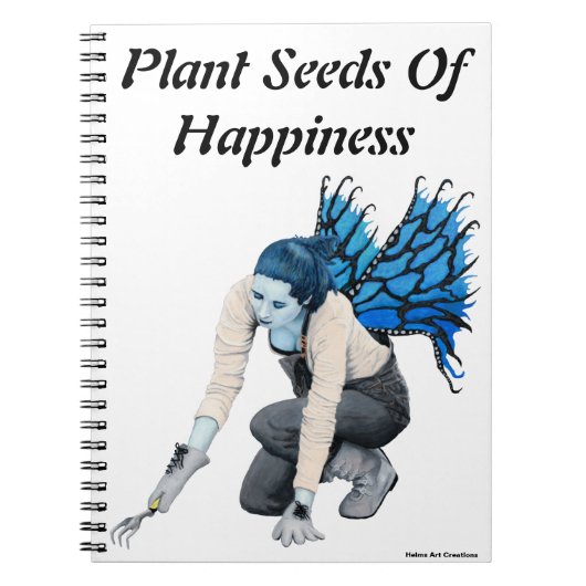 ダークフェアリーガーデンガーデニングファンタジーアートノート ノートブック (正面)