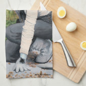 ダークフェアリーガーデンファンタジーアートキッチンタオル キッチンタオル (四つ折り)