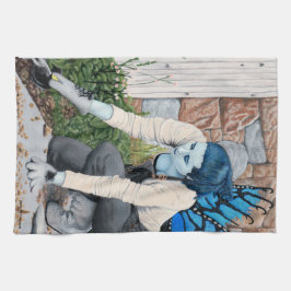 ダークフェアリーガーデンファンタジーアートキッチンタオル キッチンタオル