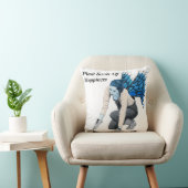 ダークフェアリーガーデンファンタジーアート装飾用クッション クッション (椅子)