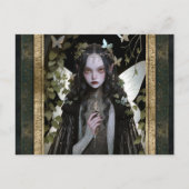 ダークフェアリーガールゴシックゴシックファンタジーアート ポストカード (正面)