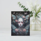 ダークフェアリーガールゴシックファンタジーアート ポストカード (スタンド正面)