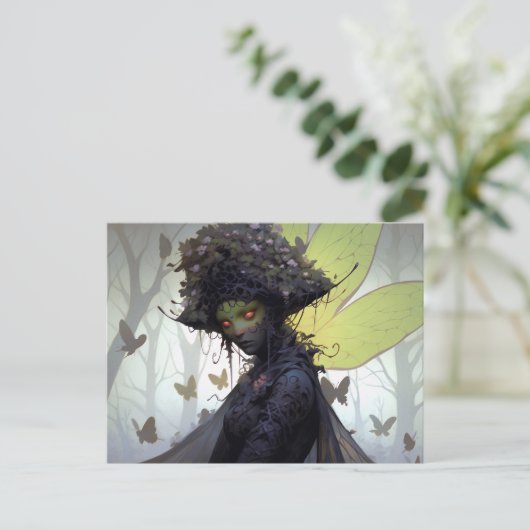 ダークフェアリーファンタジーアート ポストカード (スタンド正面)