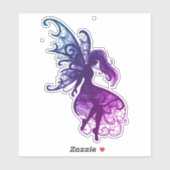 ダークフェアリー流れるヘアノートパソコン切り出しビニル シール (シート)