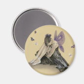 ダークフェアリー紫のウィングマグネット マグネット (正面/裏面)