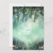 ダークフェアリー結婚タールズエンチャントフォレストテーマ 招待状 (裏面)