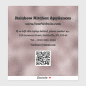 ダークフェイクピンク金属 シール (シート)