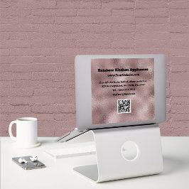 ダークフェイクピンク金属 シール