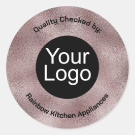 ダークフェイクピンク金属 ラウンドシール