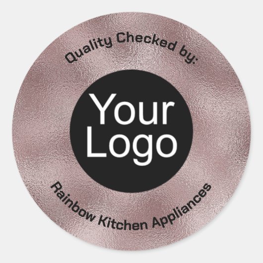 ダークフェイクピンク金属 ラウンドシール (正面)