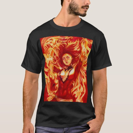 ダークフェニックス 〜ジーン・グレイ Tシャツ (正面)