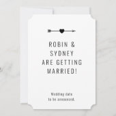 ダークフォト｜エンゲージメント発表｜カード｜Bttm 案内状 (裏面)