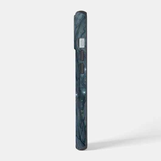 ダークフォレストの妖精ファンタジー神秘的なアートワーク iPhone 15ケース (左側面)