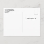 ダークフォレストの美しいグレーウルフ誕生日 インビテーションポストカード (裏面)