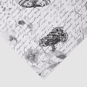 ダークフォレストカエル野生の花のデコパージュ 薄葉紙 (詳細)