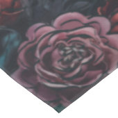 ダークフォレストグリーン エレガント ウェディング マロン モーヴ テーブルクロス (アングル)