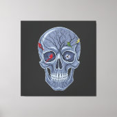 ダークフォレストスカル キャンバスプリント (正面)