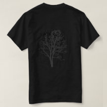 ダークフォレストミニマリストツリーTシャツ
