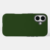 ダークフォレスト緑タフiPhone 16ケース Case-Mate iPhoneケース (裏面 (横))