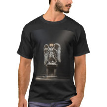 ダークフォールンエンジェル像\ゴシック大聖堂Tシャツ