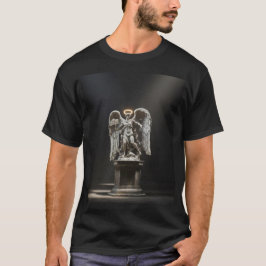 ダークフォールンエンジェル像\ゴシック大聖堂Tシャツ Tシャツ