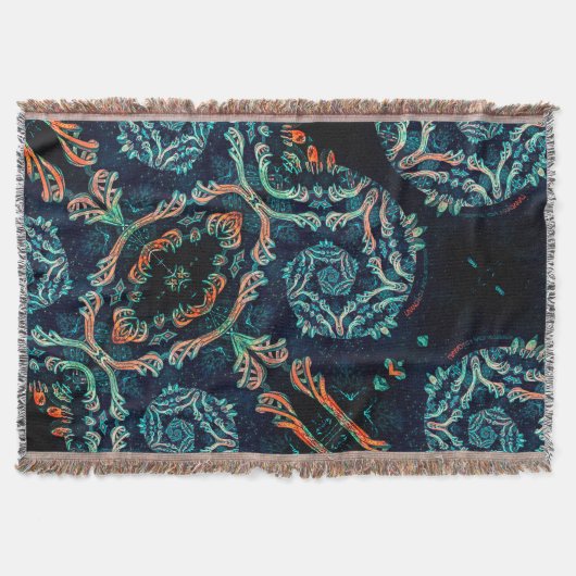 ダークフラクタルエレガンス スローブランケット (正面)