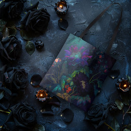 ダークフラワーデザイン トートバッグ