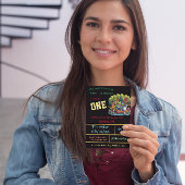 ダークフロギーをテーマにした最初の誕生日パーティー 招待状