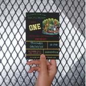 ダークフロギーをテーマにした最初の誕生日パーティー 招待状