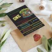 ダークフロギーをテーマにした最初の誕生日パーティー 招待状