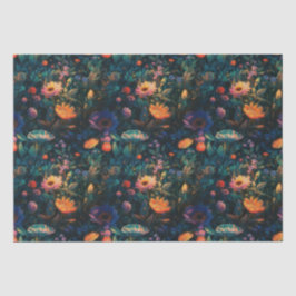 ダークフローラコテージガーデンティッシュペーパー 薄葉紙