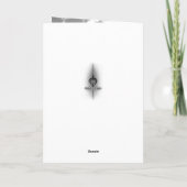 ダークフローラゴシックバラスカル誕生日 カード (裏面)