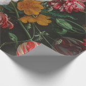 ダークフローラスチルライフ紙 ラッピングペーパー (角)