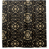 ダークフローラボホシャワーカーテンスタイル2 シャワーカーテン (正面)