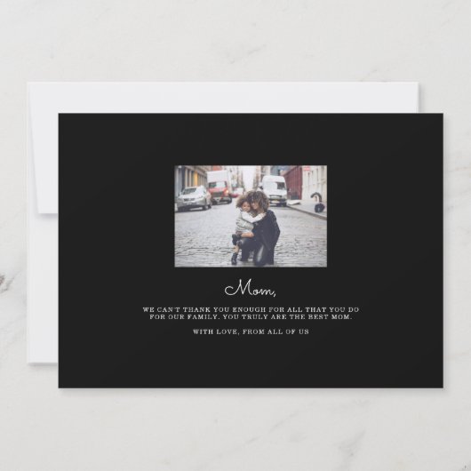 ダークフローラマザーズデイフォトカード 招待状 (裏面)