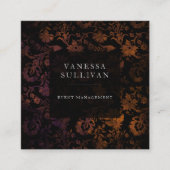 ダークフローラムーディイベントプランナー名刺2 スクエア名刺 (正面)