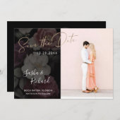 ダークフローラル セーブザデート (正面/裏面)