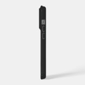 ダークフード付きスカルiPhone 15 Proケース iPhoneケース (左側面)