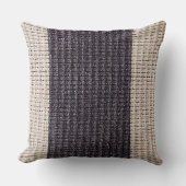 ダークブラウンとクリームツートーン装飾用クッション クッション (正面)