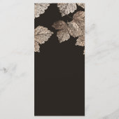 ダークブラウンとブロンズの葉秋メ素朴ニュー メニュー (裏面)