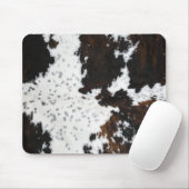 ダークブラウンとホワイトスポッテッドコウィドマウスパッド マウスパッド (マウス)